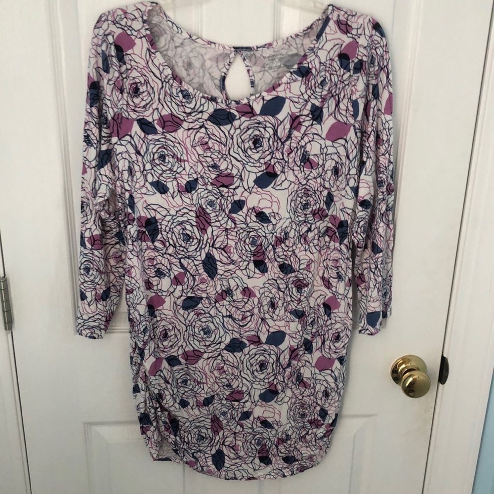 Motherhood Maternity floral tunic top